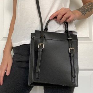 Urban Outfitters Black Structured Crossbody Bag